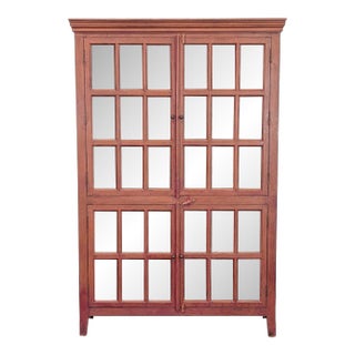 Crate & Barrel Rojo Hutch Tall Cabinet For Sale
