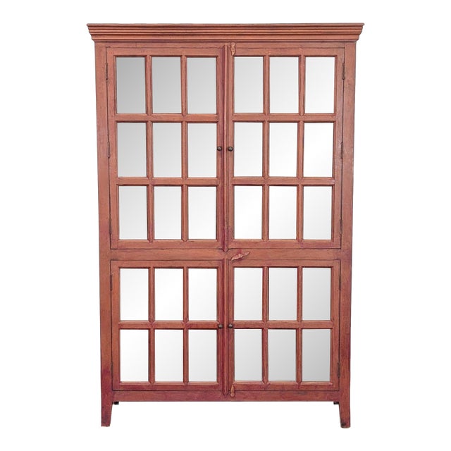 Crate & Barrel Rojo Hutch Tall Cabinet For Sale