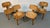 Set of four elegant bentwood chairs by Bruno Weil for Thonet, showcasing the timeless craftsmanship and graceful curves...