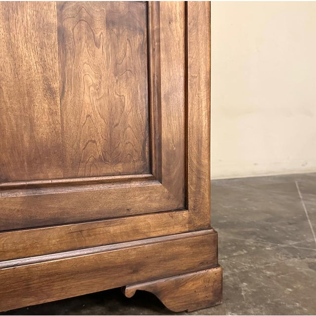 19th Century French Louis Philippe Period Walnut Buffet ~ Enfilade ~ Credenza For Sale - Image 14 of 18