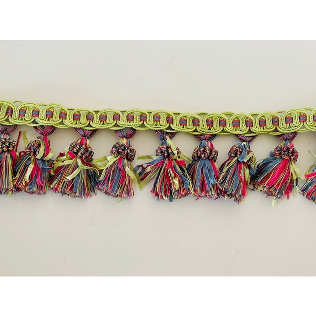 1970s 1970s French Fringe Trim With Tassels- 5 Ft For Sale - Image 5 of 6