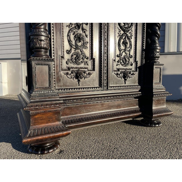 Renaissance Oak Cabinet, 1870s For Sale - Image 12 of 18