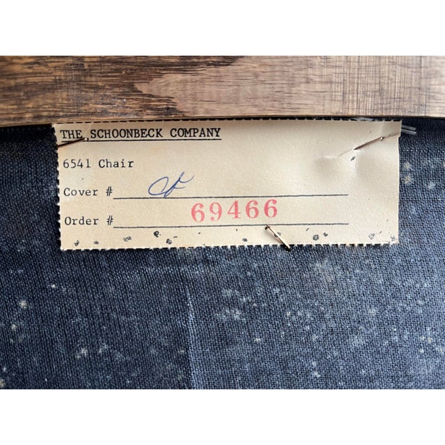 Henredon Schoonbeck Oak Gaming Chairs in Vintage Red Waxed Canvas Upholstery- Set of 4 For Sale - Image 12 of 12