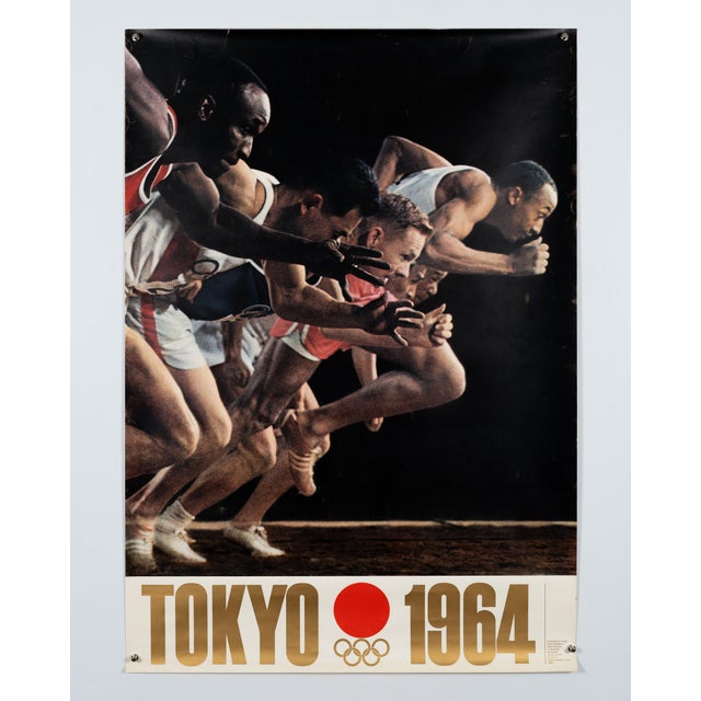 Modern Tokyo Olympic Games Running Poster by Yusaku Kamekura, 1964 For Sale - Image 3 of 9