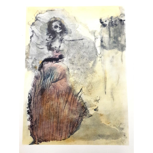 Wood Leonor Fini - Walking Dead - Original Lithograph 1964 For Sale - Image 7 of 7
