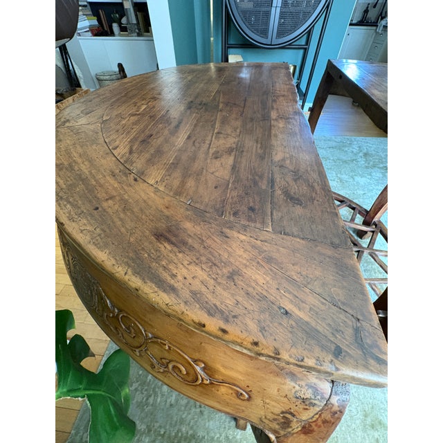 Pair of 18th Century Chinese Demilune Tables For Sale - Image 10 of 13