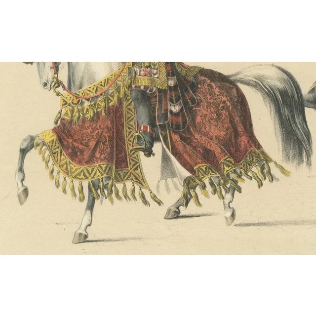 Title: Bernese Stadthauptmann and His Retinue – A Grand Cavalcade from the 1853 Festival : This exquisite hand-colored...