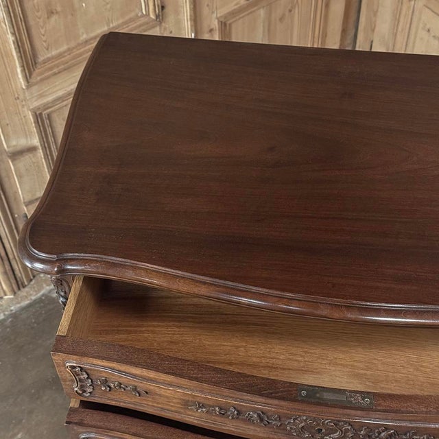 Louis XV Style French Solid Walnut Chiffoniere For Sale - Image 15 of 18