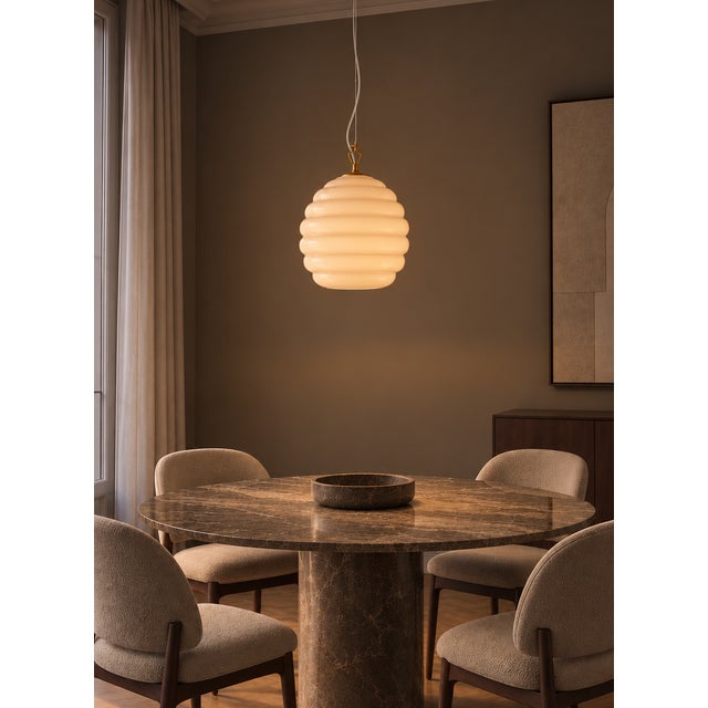 Dune 27 Murano Jacketed Glass Chandelier in Sand-Taupe Color, 2010s For Sale - Image 16 of 18