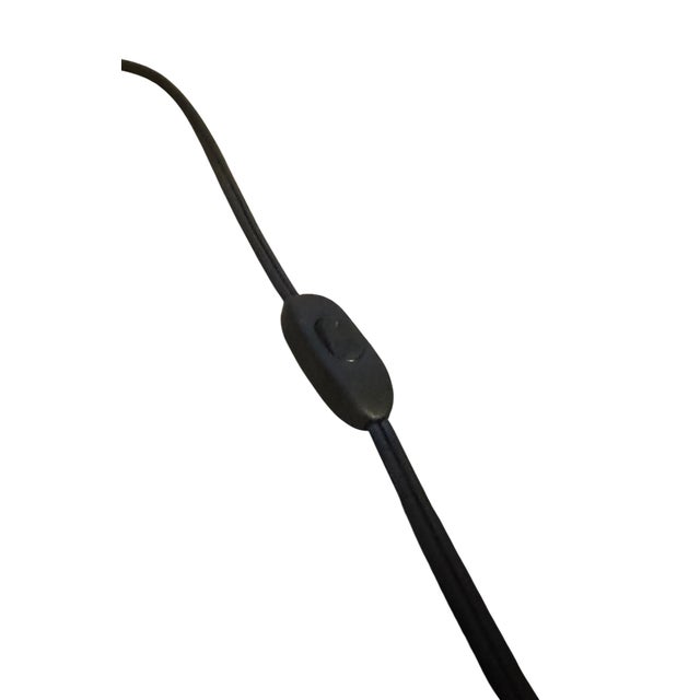 Vintage Lily Lamps on Cast Iron Base - A Pair For Sale - Image 4 of 10