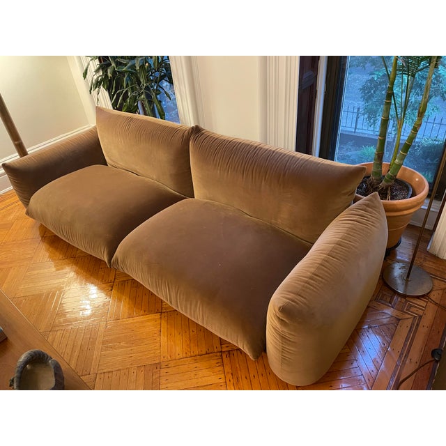 Late 20th Century Attributed Arflex Marenco 2-Seater Sofa (254 Cm / 100") For Sale In New York - Image 6 of 9