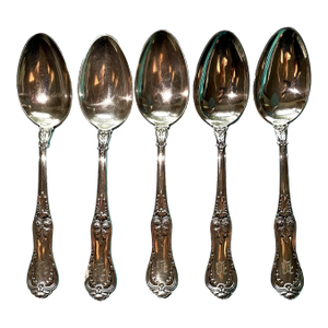 Tiffany & Company Set of 5 Serving Spoons 1884 Regent