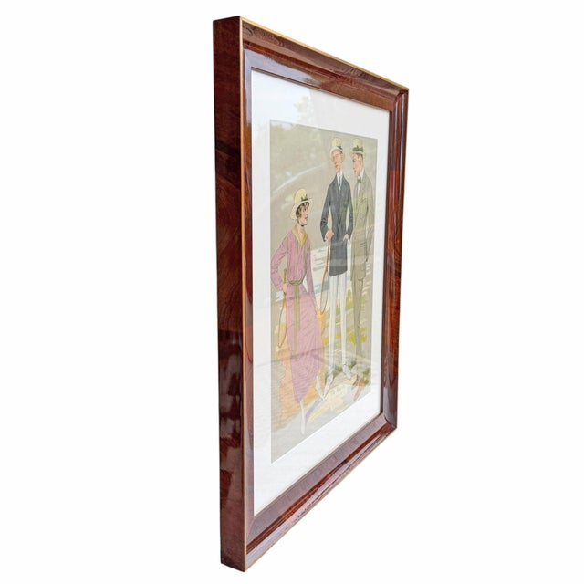 Collection of Five Framed Tailor's Illustrations, C. 1917 For Sale - Image 9 of 15