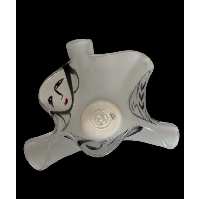 "Happy Going" Glass Bowl From Kosta Boda Designed by Ulrica Hydman- Vallien For Sale - Image 9 of 15
