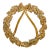 Vintage Brass Wreath and Bow Trivet For Sale