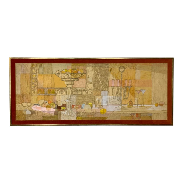 Modernist Still Life Painting by Bill Condon For Sale