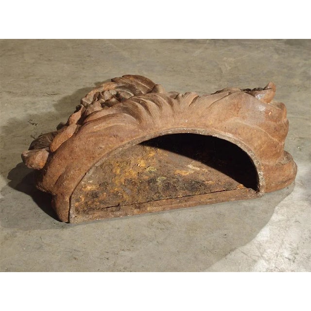 Antique French Cast Iron Balcony Planters/Ornaments, Circa 1900 - a Pair For Sale - Image 12 of 13