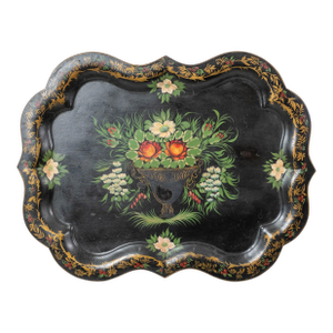 Late 19th Century Tole Painted Tray