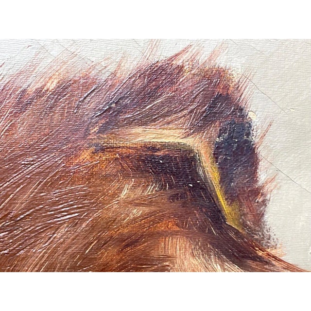 Wood Général Symon and Ping-Ching: A Late 19th-Century Dual Chow Chow Oil Portrait by Zilia Klias For Sale - Image 7 of 12