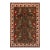 Tribal Kargahi 1980's Green/Beige Wool Rug - 9'1'' X 12'6'' For Sale