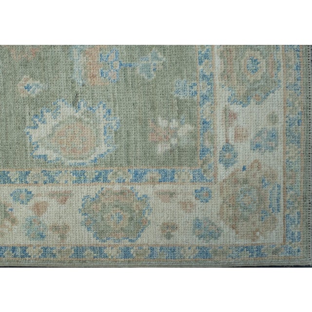 Turkish Oushak Rug 2'7" x 5' #17493 For Sale - Image 4 of 8