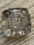 Transparent Early 20th Century Glass Inkwell Cast Metal Top For Sale - Image 8 of 10