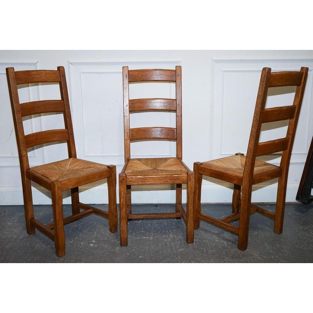 Vintage French Farm Country Dining Chairs, 1950s, Set of 6 For Sale - Image 13 of 17