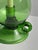 Mid-Century Modern Green Glass Hurricane Lamp from Empoli, Italy, 1960s For Sale - Image 9 of 11