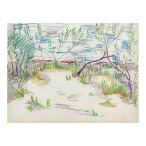 1950s Grace Spongberg Tremont Illinois Landscape