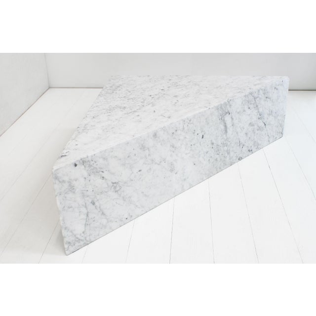 Sectional Triangle Carrara Marble Coffee Tables by Angelo Mangiarotti for Up&Up, Italy, 1970s, Set of 2 For Sale - Image 16 of 18
