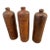 Antique Dutch Salt Glazed Stoneware Gin Bottles. Made in the 1800s - One With a Crack For Sale