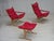 Mid-Century Modern Norwegian Siesta Chairs and Ottoman by Ingmar Relling Westnofa, 1970s, Set of 3 For Sale - Image 3 of 18