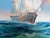 Original Marine Oil Painting Tall Ship on Open Sea Nautical Seascape Gold Frame For Sale - Image 9 of 11