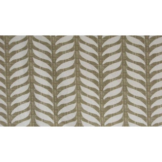 Lauren Liess Moth Wing Fabric in Antique Beige For Sale