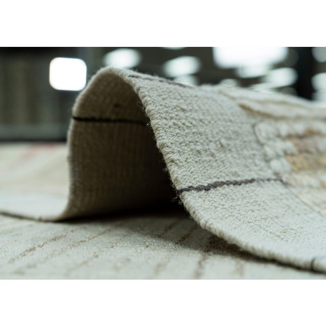 Textile Turkish Tulu Handmade Rug 9'4" x 14'#19438 For Sale - Image 7 of 8