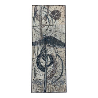Vintage Mid Century Ceramic Tile Mosaic Wall Art For Sale