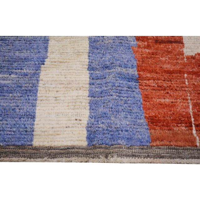 2010s Moroccan Art Deco Knotted Wool Rug, 8'4''x10'2'' For Sale - Image 5 of 6