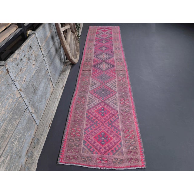 Vintage Turkish Hand-Knotted Rug is a semi-Vintage rug. '70s Eastern region of Turkey's unique rug is perfectly hand-...