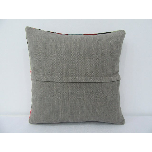 Contemporary Turkish Handmade Decorative Kilim Pillow Cover For Sale - Image 3 of 4