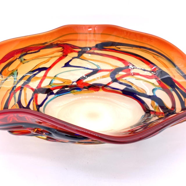 Contemporary Red Murano Glass Centerpiece from YourMurano For Sale - Image 3 of 9