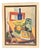 Eli Rasmussen, Opstilling, 1953, Oil Painting on Canvas, Framed For Sale