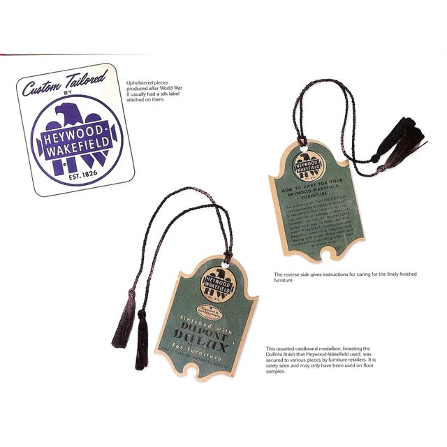 2000 - 2009 "Heywood-Wakefield" 2001 Gertz, Harris For Sale - Image 5 of 8