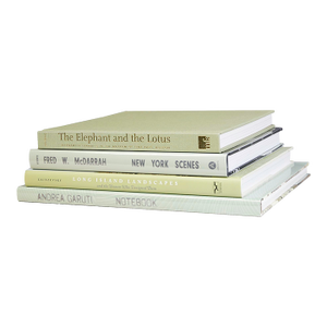 Decorative Books - Everglades Coffee Table Stack - 4 Green Books