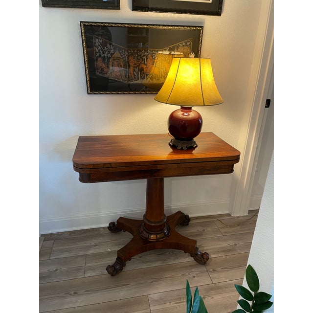 Regency Game Table C. 1815, Rosewood, From England For Sale - Image 11 of 12