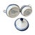 Ceramic 1998 Williams-Sonoma Retired Portugal Blue and White Lidded Sugar Bowl & Creamer - A Pair For Sale - Image 7 of 7