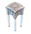 1990s Contemporary White Mother-of-Pearl Inlay Side Table For Sale In Los Angeles - Image 6 of 9