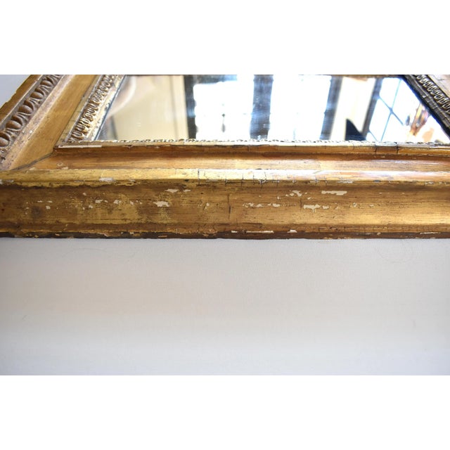 Wood Antique 18th-Century French Giltwood Mirrors - a Pair For Sale - Image 7 of 12