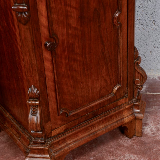 Antique Carved Bedside Tables, 1800s, Set of 2 For Sale - Image 10 of 13
