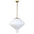 Large Mid-Century Modern Opaline & Brass Pendant from Asea, Sweden, 1940s For Sale - Image 13 of 13
