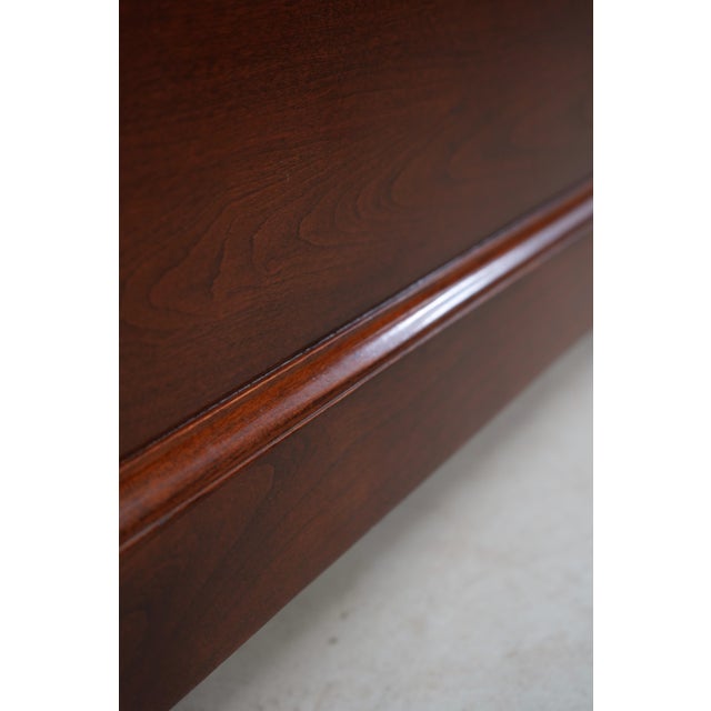 Stickley Cherry King Size Sleigh Bed For Sale - Image 10 of 15